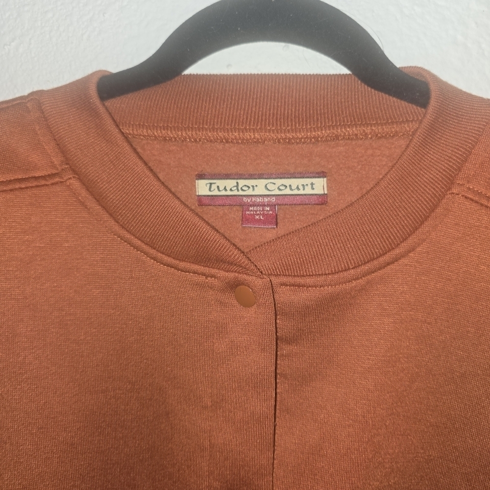 Tudor Court Rust Button-Up Jacket - Picture 4 of 4